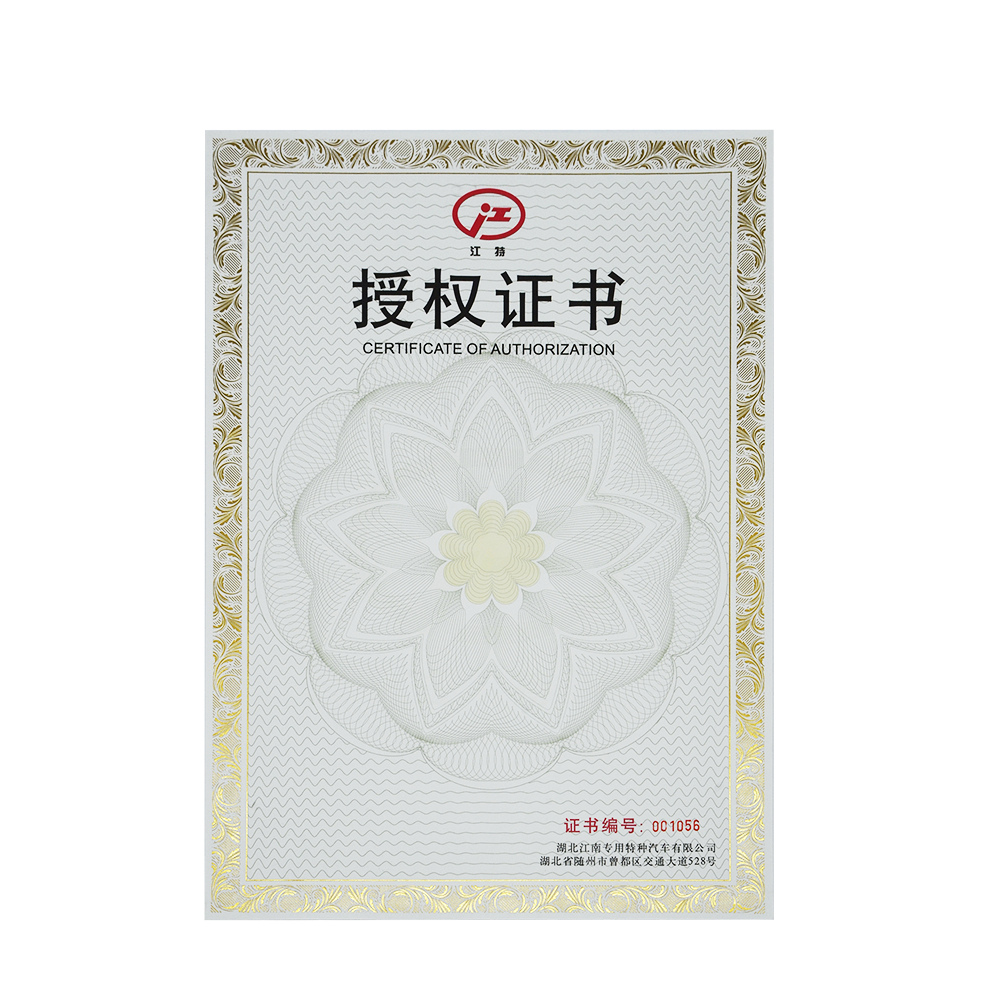 Anti-Counterfeit Authorization Certificate Paper for Company
