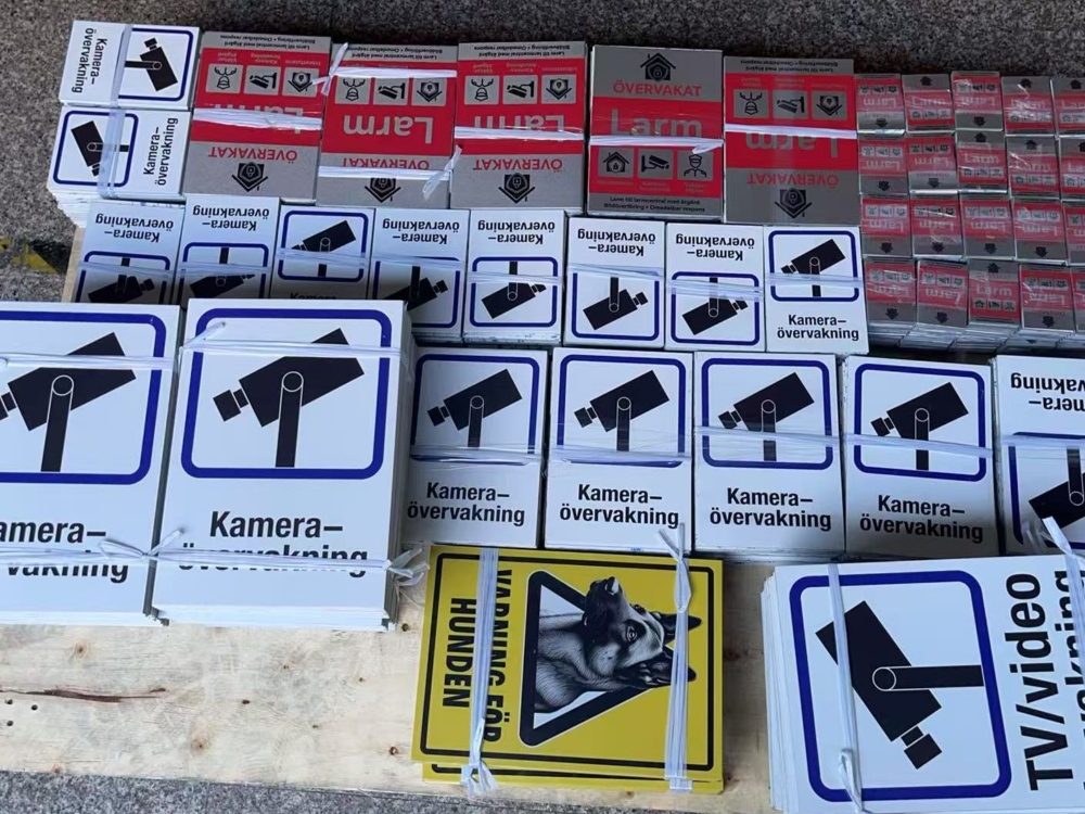 Multi-Style Aluminum UV-Printed Warning Sign Bulk Customization Case