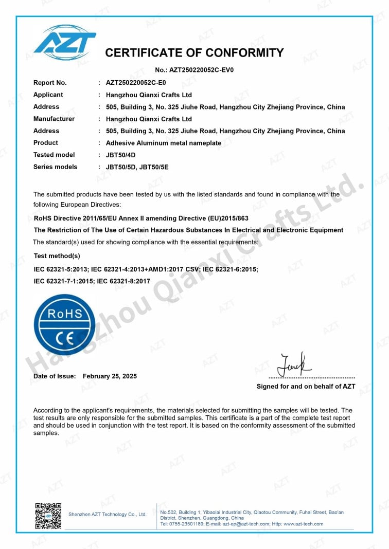 Certificate 3