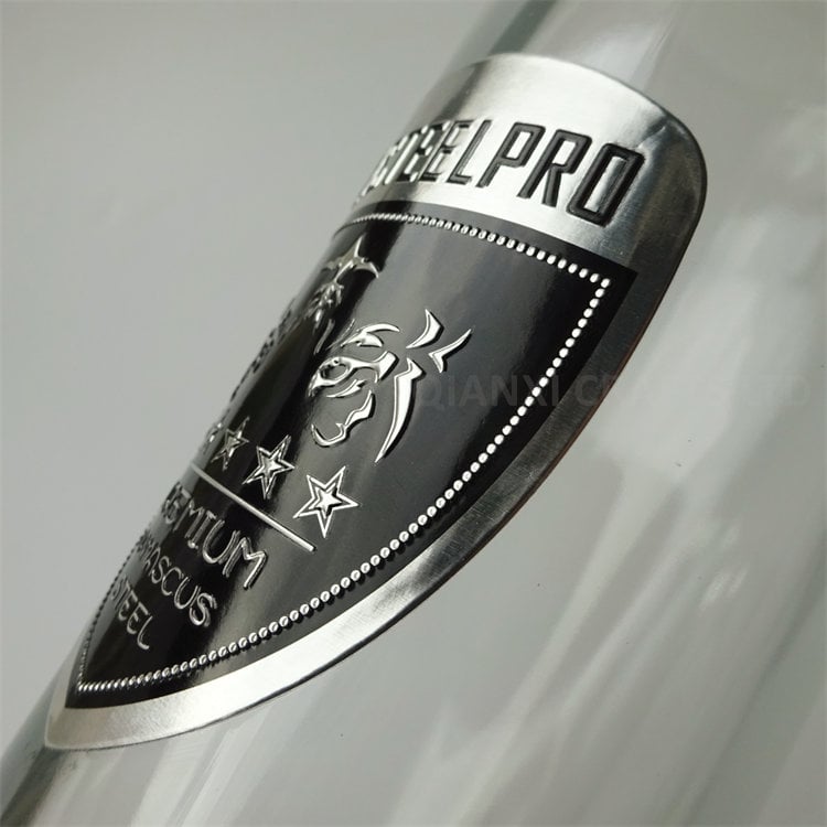 Custom Laser Shiny Stickers PC PVC Labels With Thick Back Vinyl Holographic Sticker