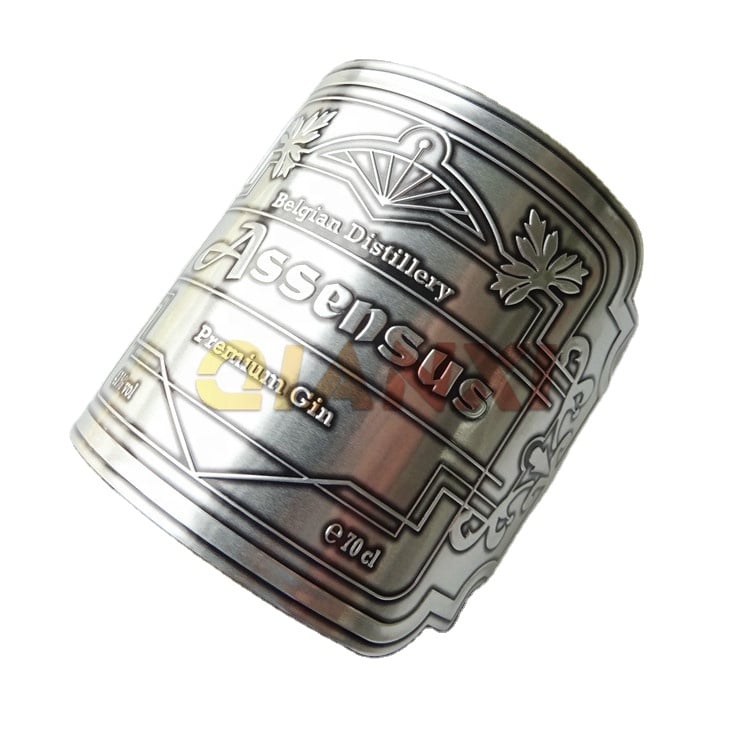 Direct Factory Price Personalised Wine Stickers Custom Embossed Metal Foil Wine Bottle Labels Printing
