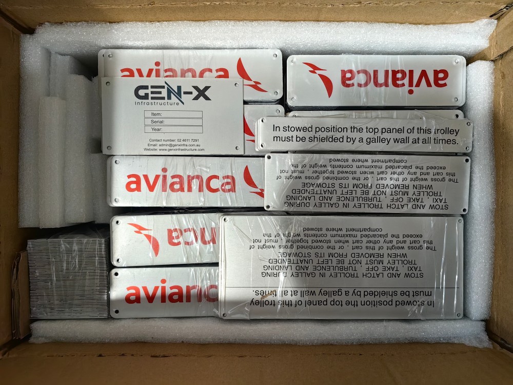 Almajdouie Stainless Steel Etched & Filled Nameplate Replication Customization Case4