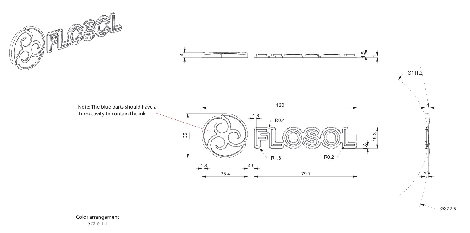 custom production case of abs chrome plated emblem-1