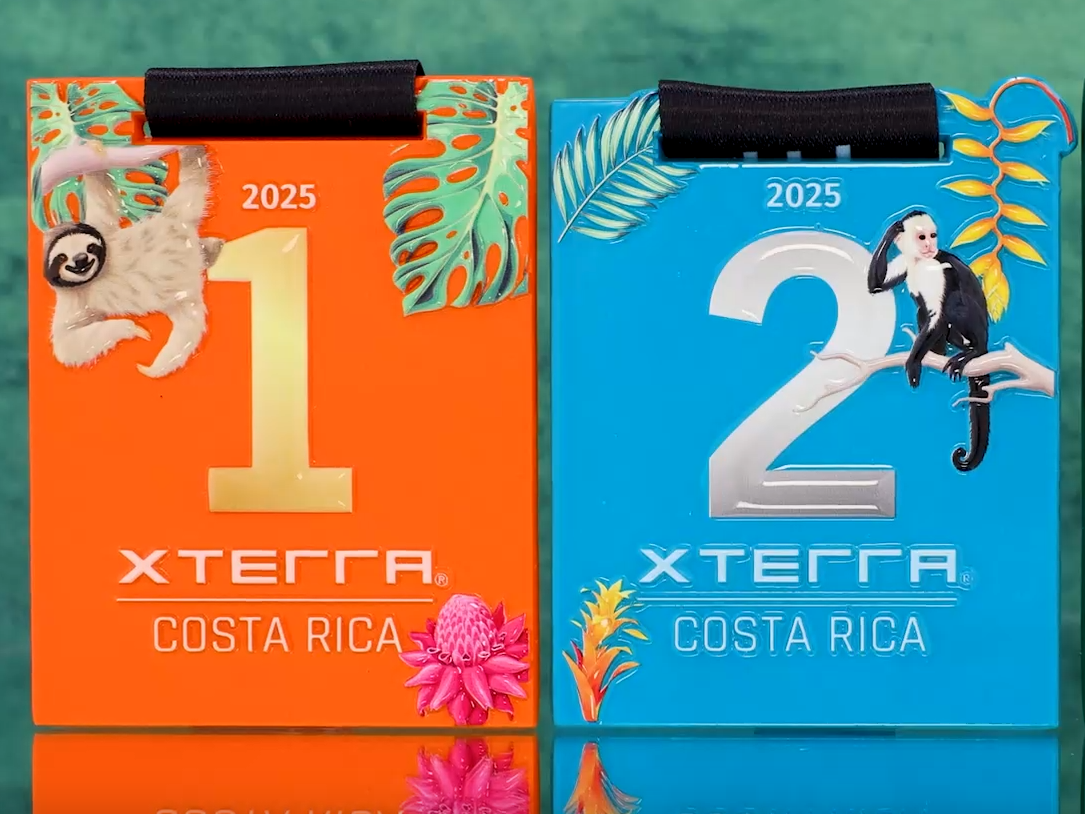 Costa Rica Tropical Wildlife Finisher Medal Set - 1st/2nd/3rd Place Custom Race Awards with Lanyard