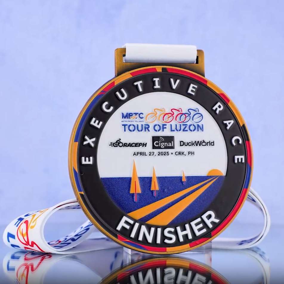 Philippine Tour of Luzon Executive Race Medal with Coastal Road & Sailboat Design