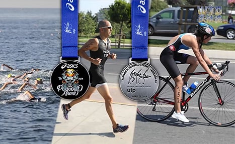 Triathlon medal