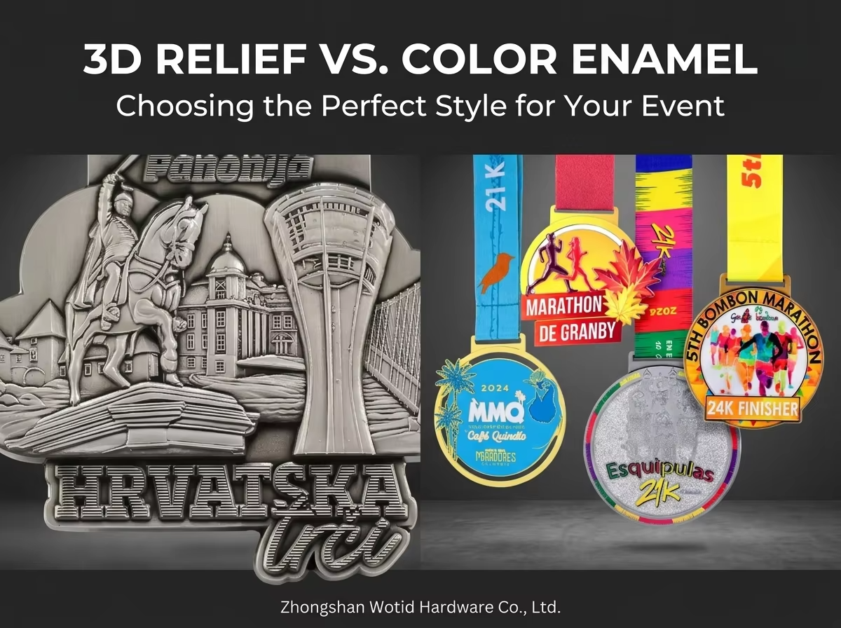 3D Metal Relief vs. Color Fill Enamel: Which Medal Style Elevates Your Event’s Brand?