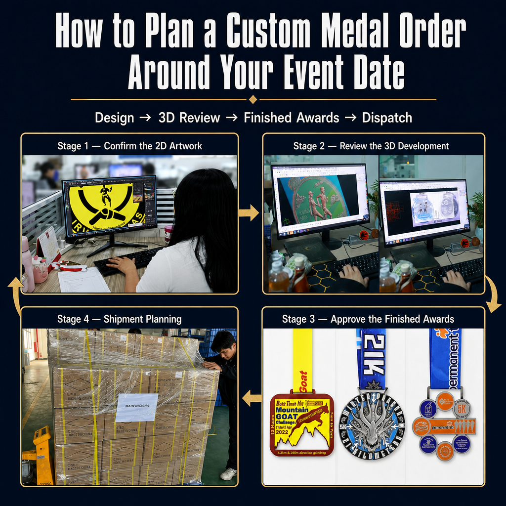 How to Plan a Custom Medal Order Around Your Event Date