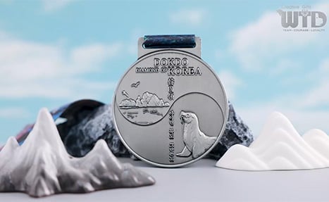 Cross country race medal