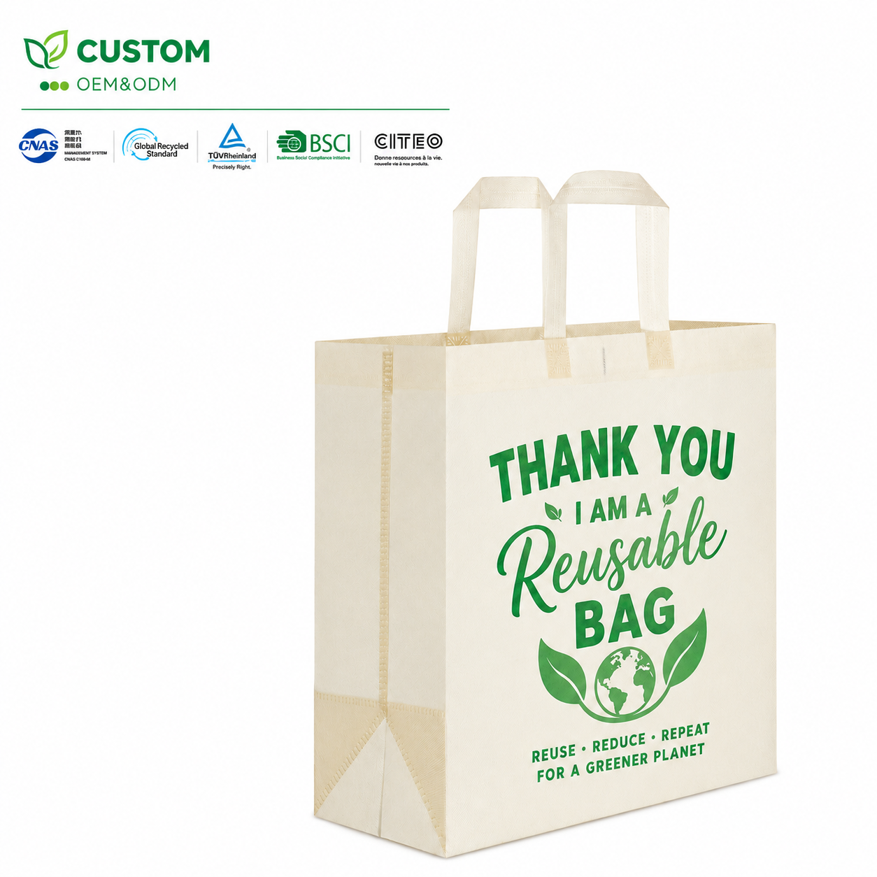 Custom Eco-Friendly Non-Woven Retail Tote – Sustainable Promotional Carrier