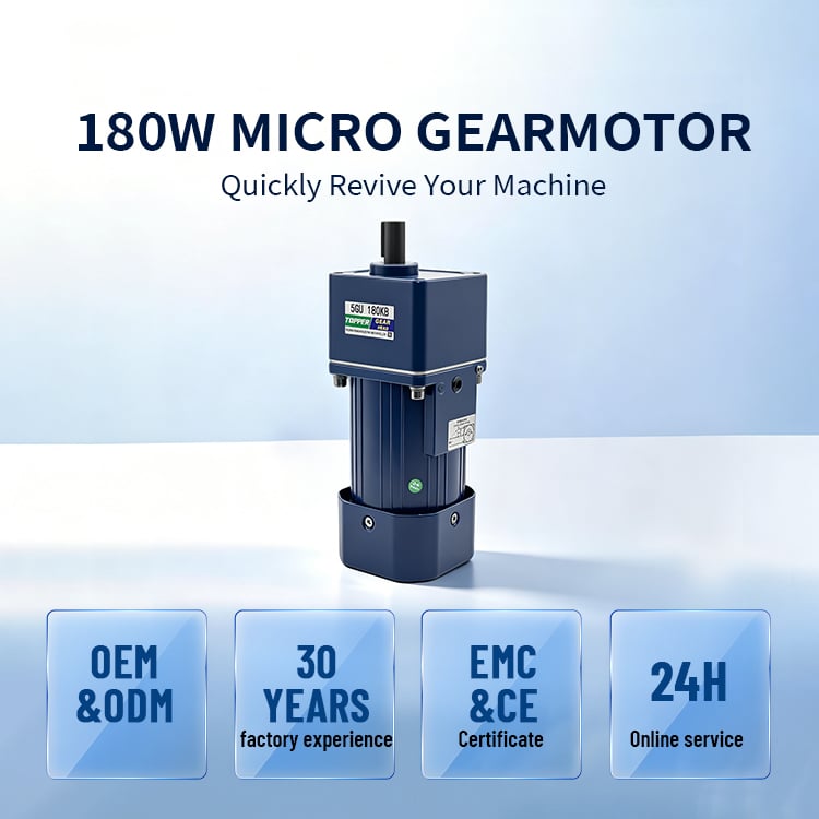 5IK180GN-C+5GN3-300K, 180W micro gearmotor, gear motor, gear reducer