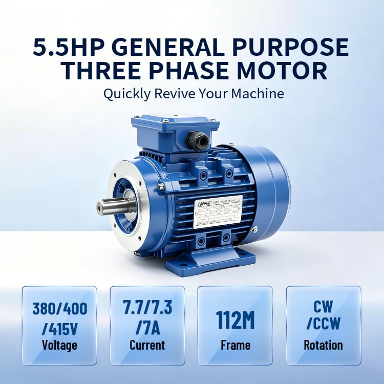 IE4-112m-2-4kw 5.5hp CE CCC Approved Three Phase Induction AC Electric Motor Asynchronous Motors for Packing Machine