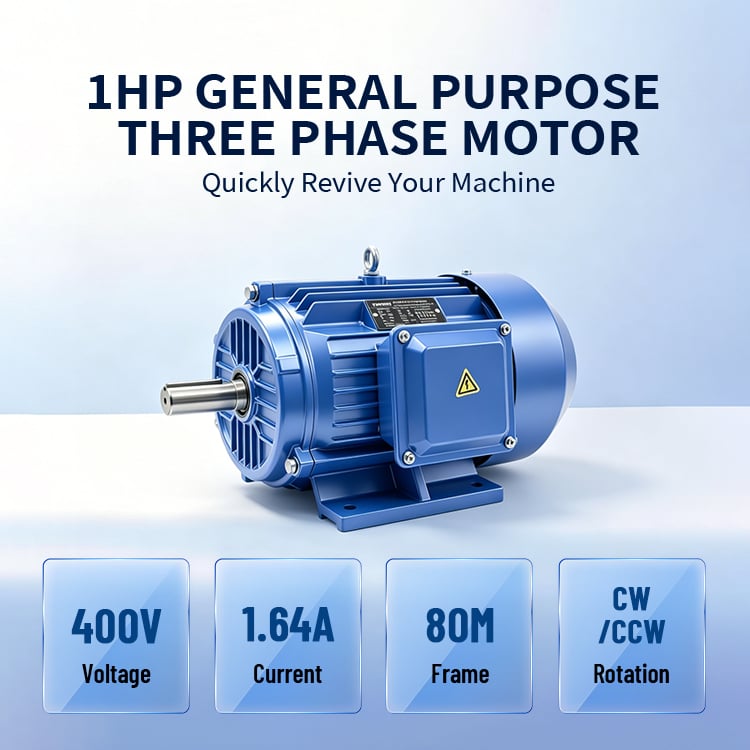 Hot Sale YE3 Series 1HP 3000RPM 50HZ 100% full Copper wire three phase induction Electric Motor