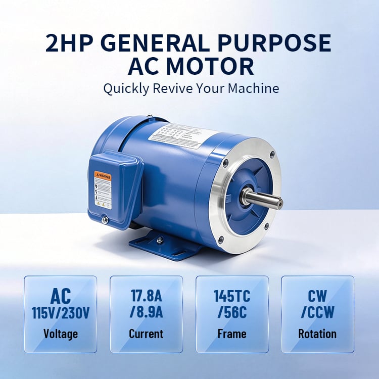 Factory Cheap Price TOPPER NEMA Three Phase Motor TEFC56C-4-2HP Three-Phase NEMA Standard Induction Motor IC411 Cooling
