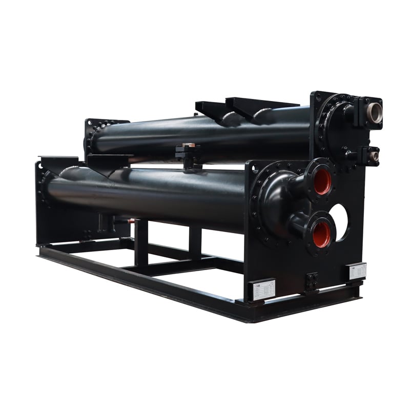 Double system screw heat exchanger