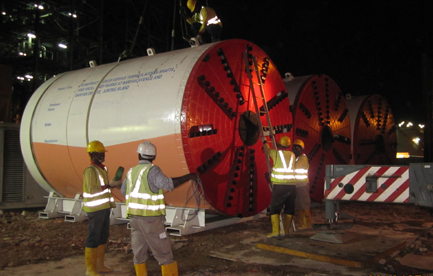 ID3000 and ID3500 pipe jacking machines worked in Singapore.