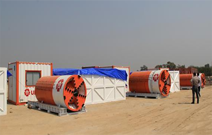 3 units ID1200 and ID1500 slurry balance pipe jacking machine worked in Thailand.
