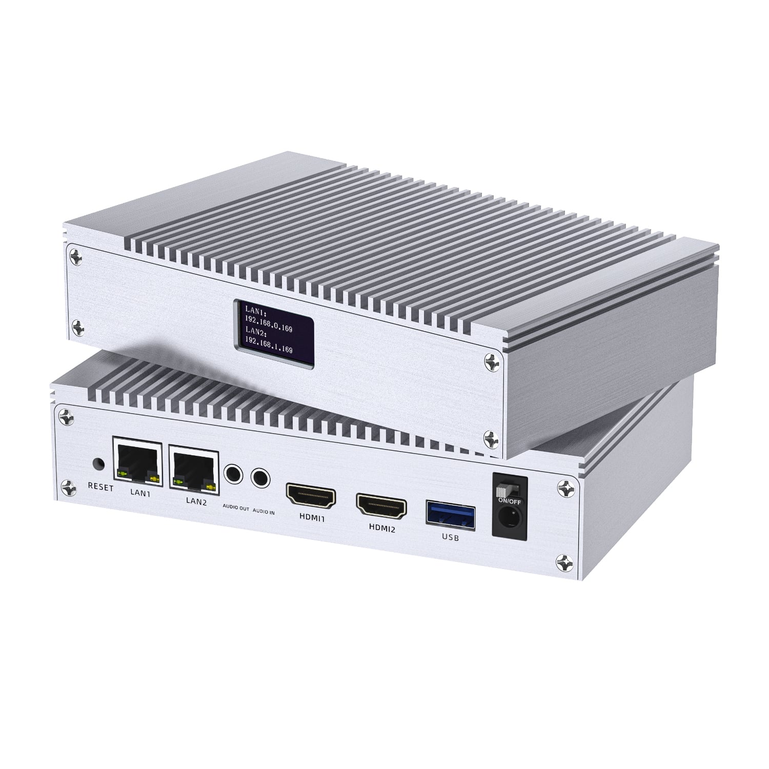 JM4000A | Professional Dual-HDMI 4K60 H.265/H.264 High-Density Video Decoder with SRT