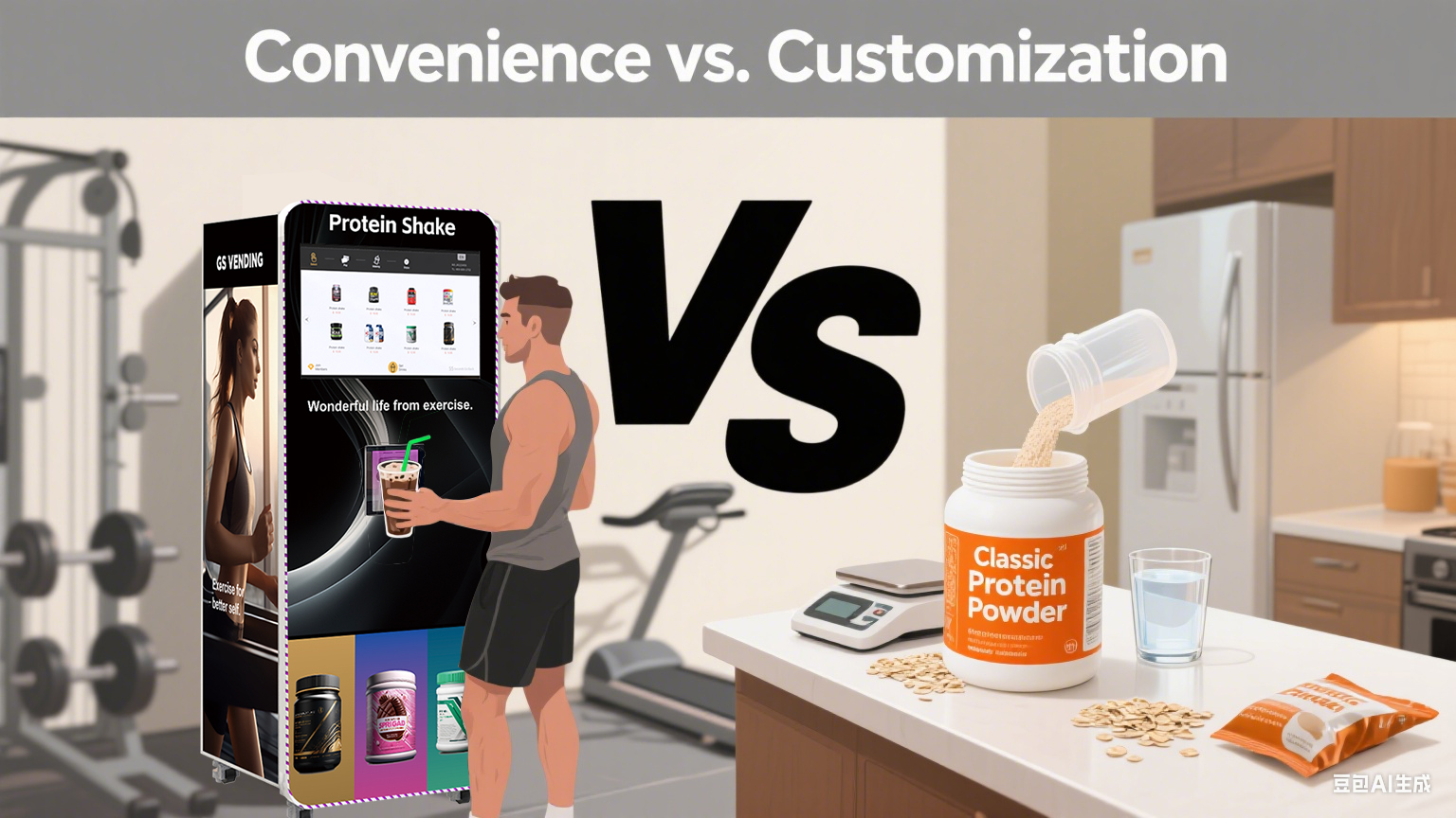 Máy bán hàng tự động pha chế sinh tố protein và Thực phẩm bổ sung truyền thống: Đâu là lựa chọn tốt hơn?