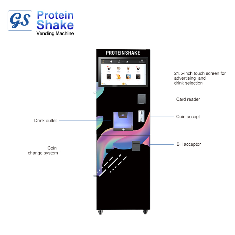 Máy bán protein shake tự động hoàn toàn cho phòng tập GS máy bán cà phê