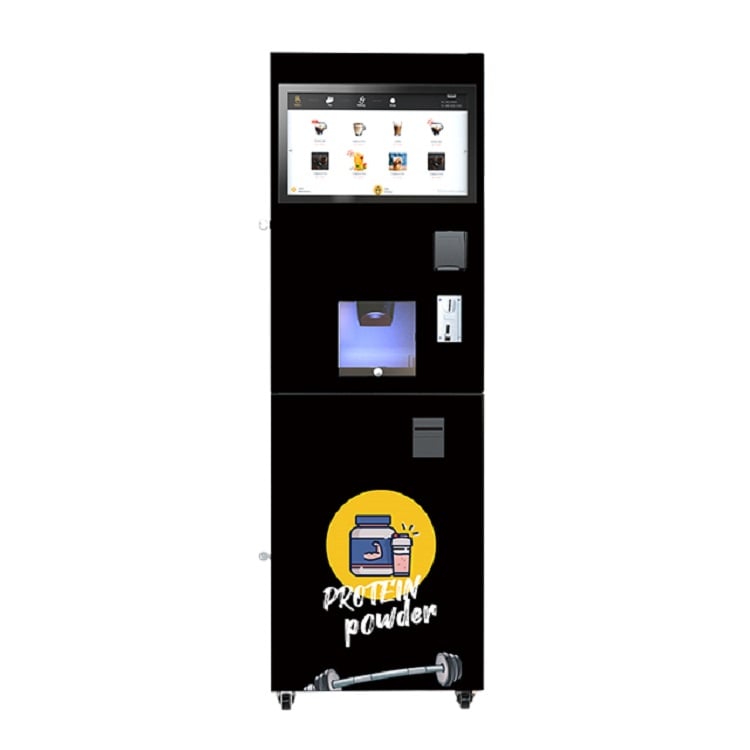 22 Inch Touch Screen Free Standing Coffee Vending Machine GS505 Automatic Protein Shake Vending Machine