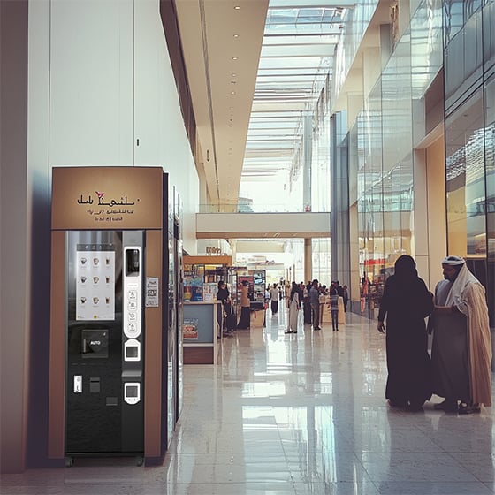 Máy pha cà phê tự động JK88 tại Trung tâm mua sắm Dubai