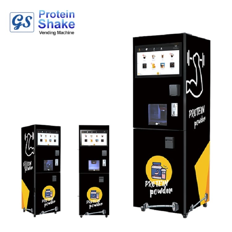 22 Inch Touch Screen Free Standing Coffee Vending Machine GS505 Automatic Protein Shake Vending Machine