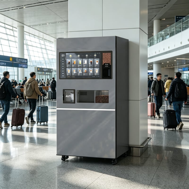 JK89 Multi-beverage Robotic Barista Kiosk Vending Machine Coffee Tea Sparkling Drinking All-in-one Self-service Vending Machine 