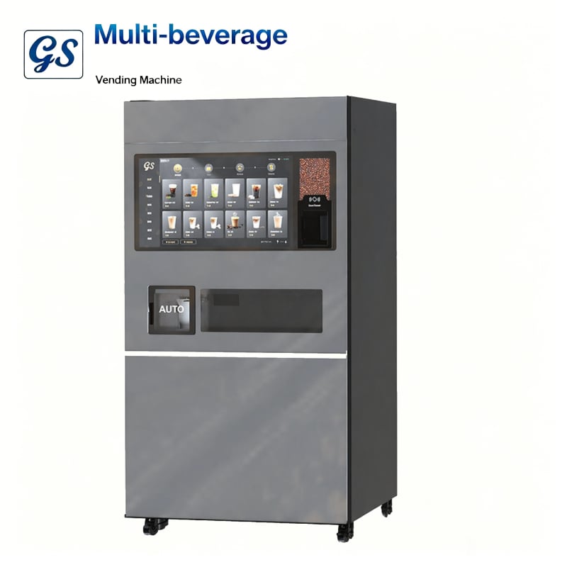 Máy bán hàng tự động rô-bốt pha chế đa đồ uống JK89, ki-ốt pha chế tự phục vụ tích hợp cà phê, trà và nước có ga