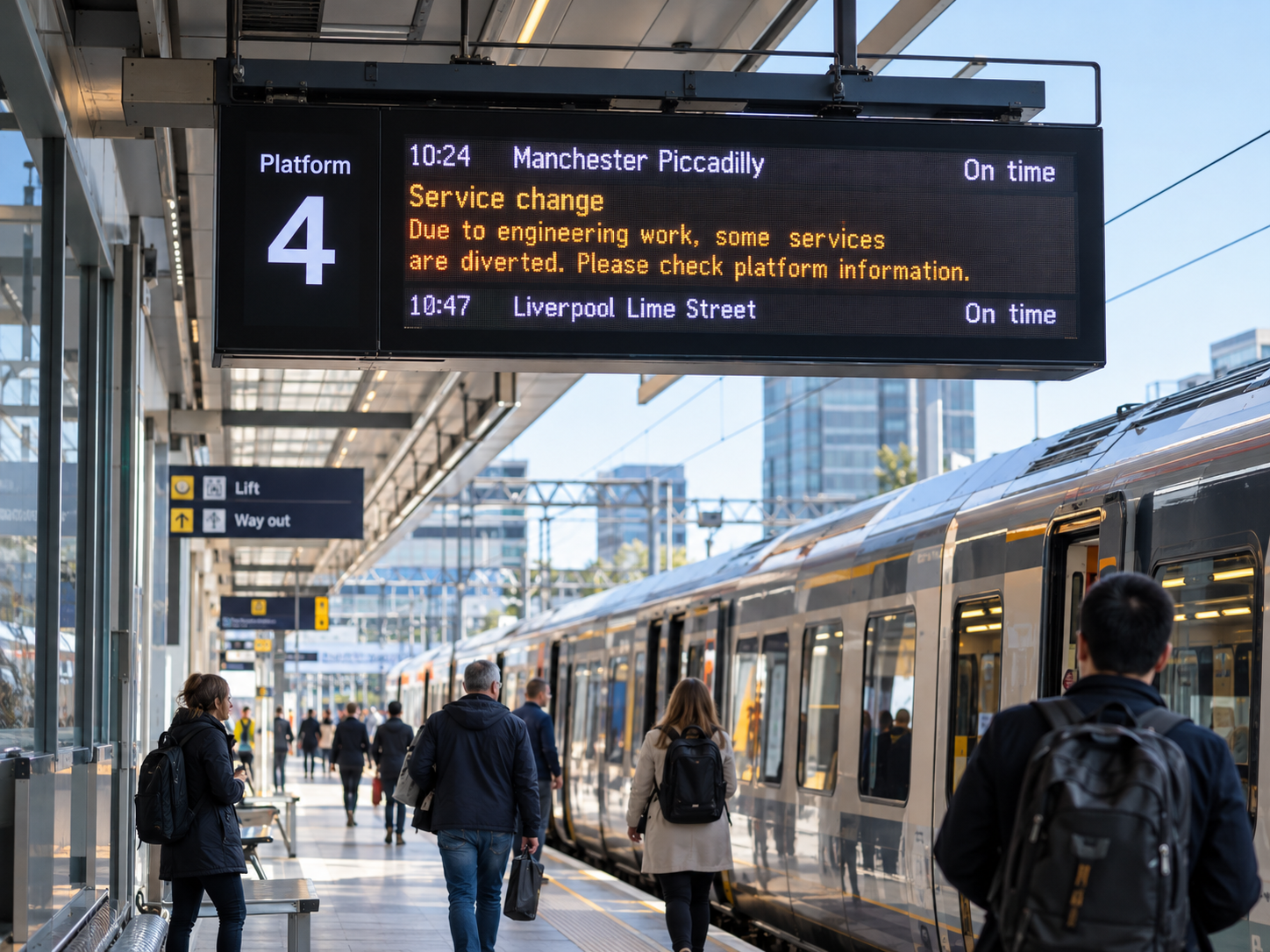 Railway Platform LED Displays: Service Changes, Platform Safety and Passenger Wayfinding
