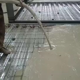 Lítání prefabrikované pěnité betonové podlahy