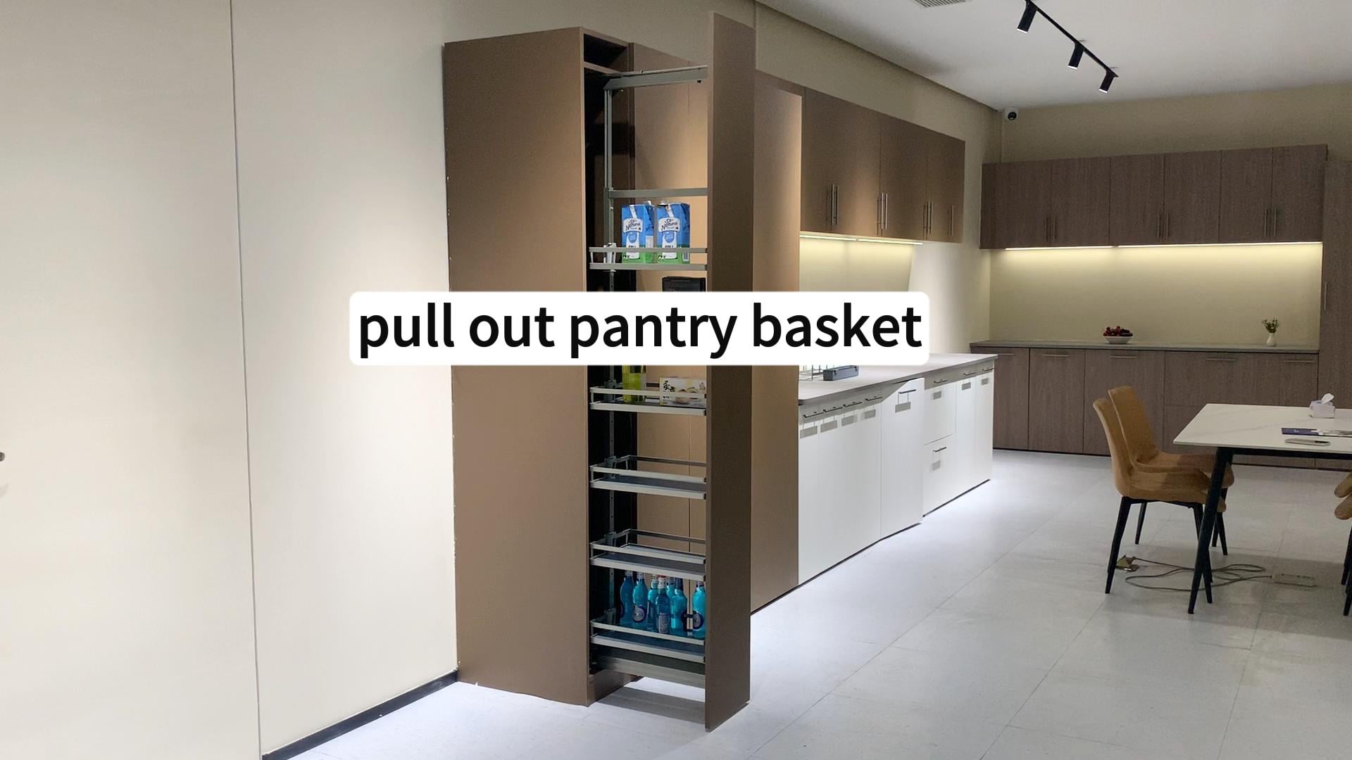 WELLMAX Kitchen Pull Out Pantry Unit 6 Layers Large Capacity Larder Basket