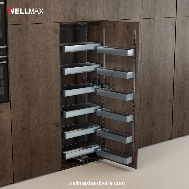 What are the key elements of a well - designed pantry unit?
