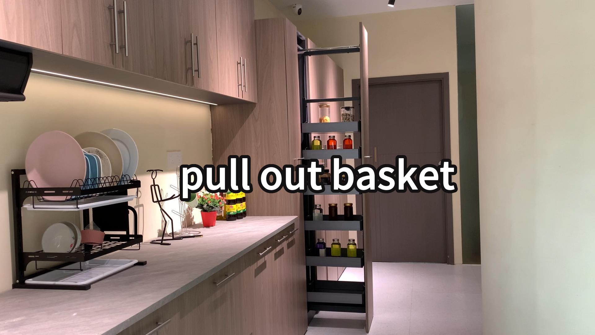 WELLMAX Kitchen pull out basket pantry unit organizer