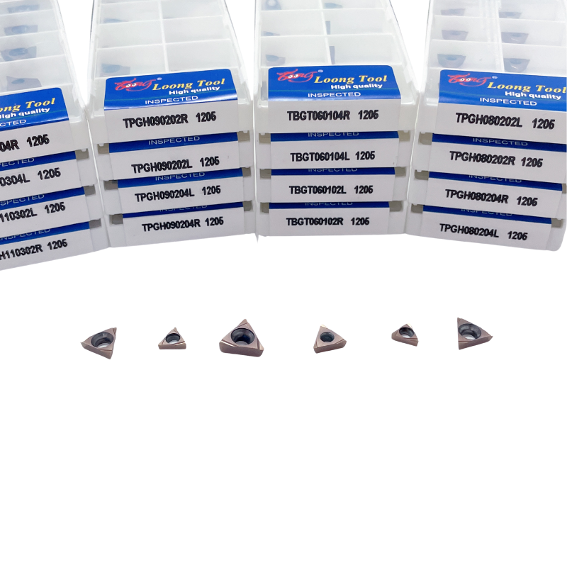   turning inserts LOONG TOOL CNC TOOLS  TPGH090202L   1205 Stable Cutting Performance  carbide inserts for stainless steel machining