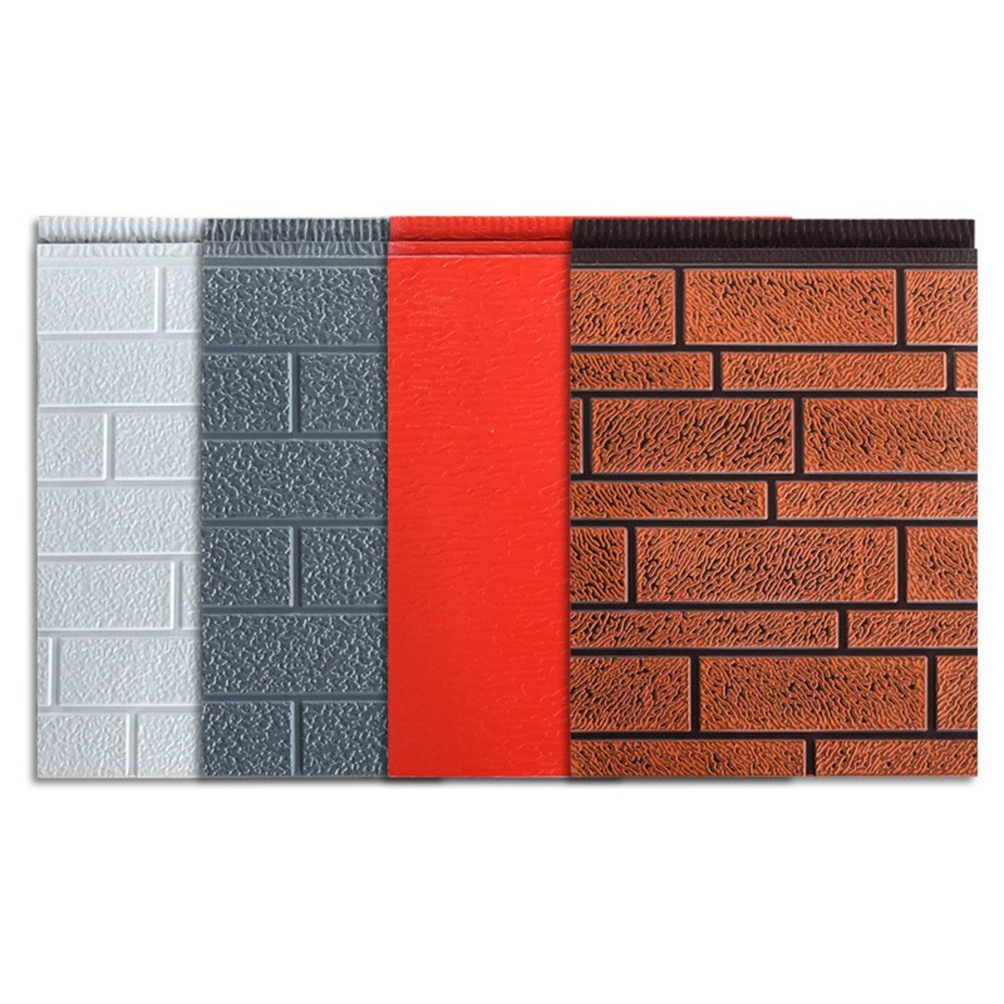 Panneaux sandwich 3D en mousse de polyuréthane décoratifs pour murs composites extérieurs en bardage pour rénovation de maison