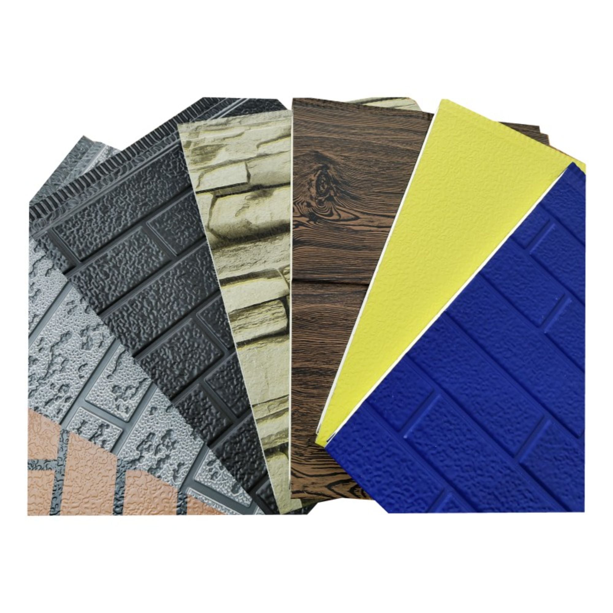 Panneaux de bardage en acier coloré ignifuge pour l'extérieur des murs et panneaux de bardage en mousse PU pour la maison