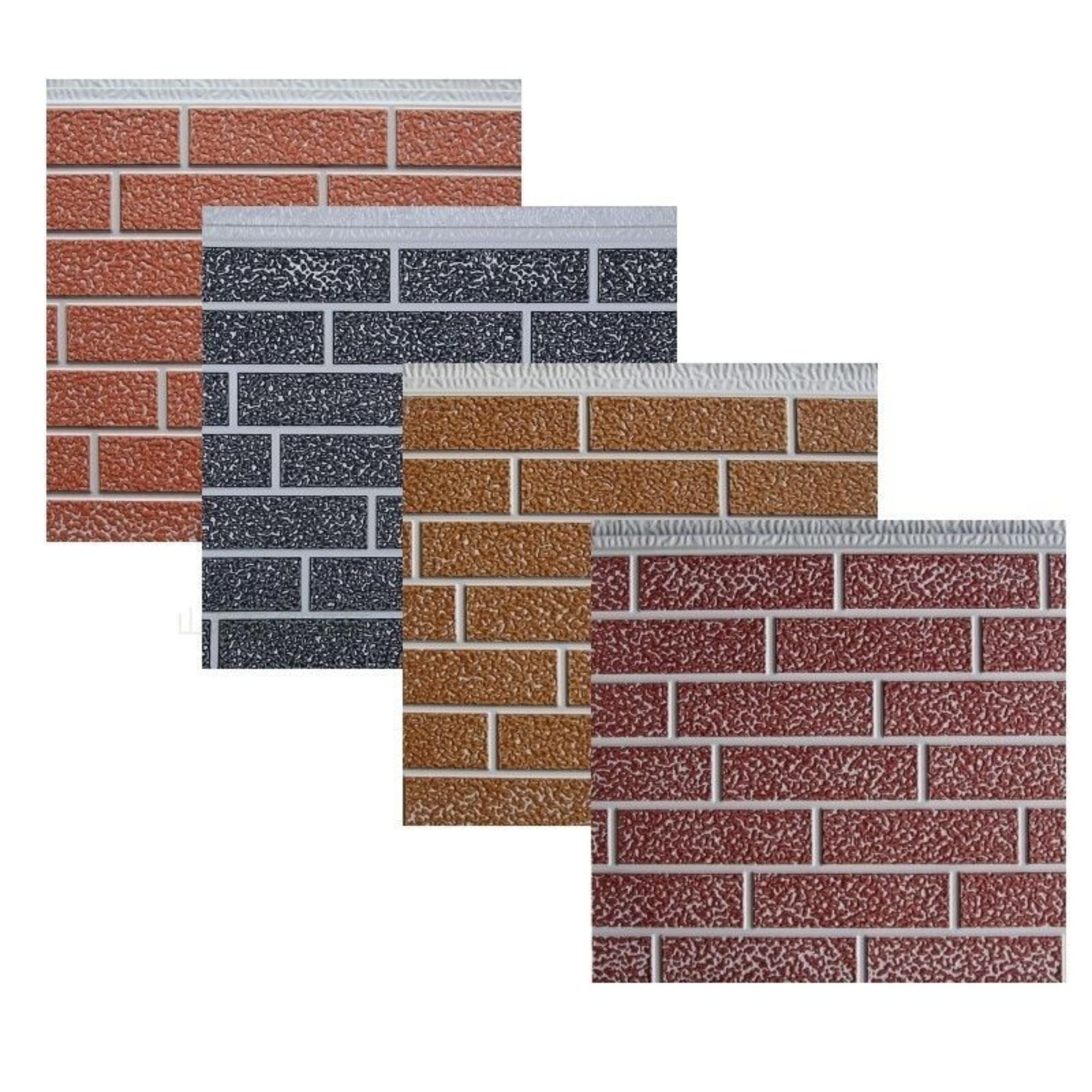 Panneaux extérieurs étanches à l'eau en mousse de polyuréthane, panneaux de mur extérieur isolants ignifuges en métal avec finition PU