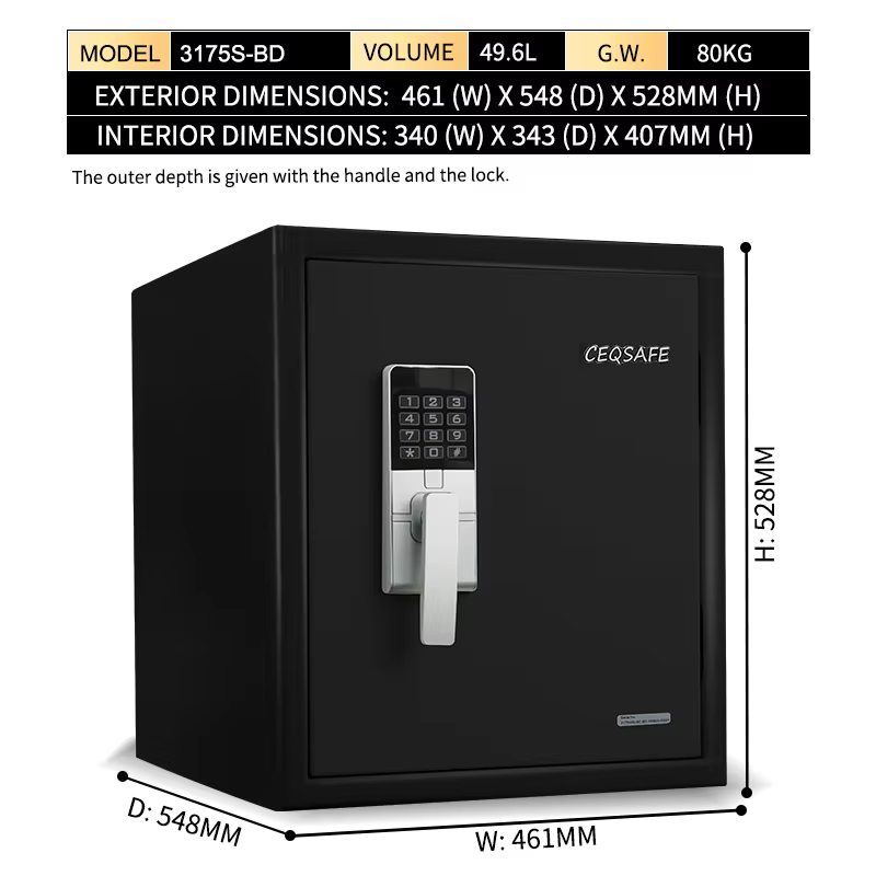 CEQSAFE Custom Large Capacity Safes Electronic Safe Deposit Safety Deposit Box Safe Fireproof manufacture