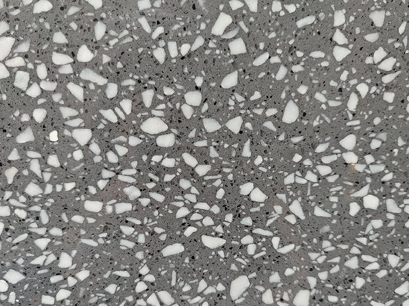 Kunststeen Grijs Epoxy Terrazzo Plaat