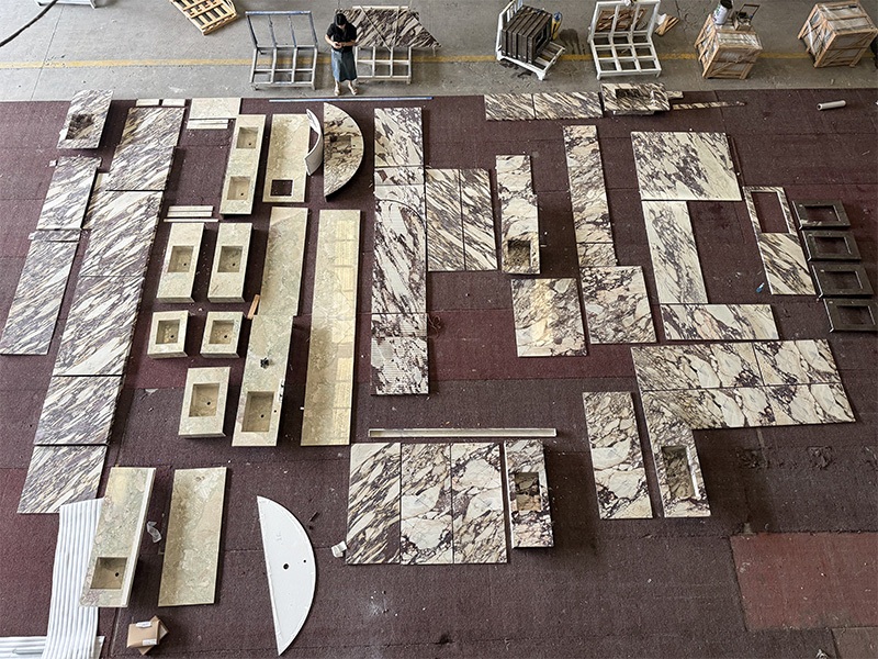 Custom Marble Fabrication for an Australian Private Villa Project