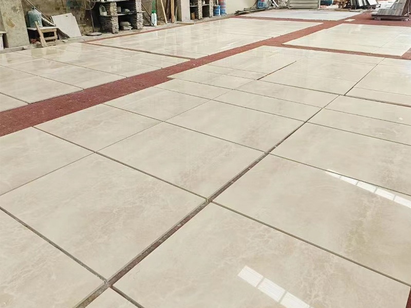 YUSHI STONE Crema Marfil Marble Factory Layout for Project Quality Control