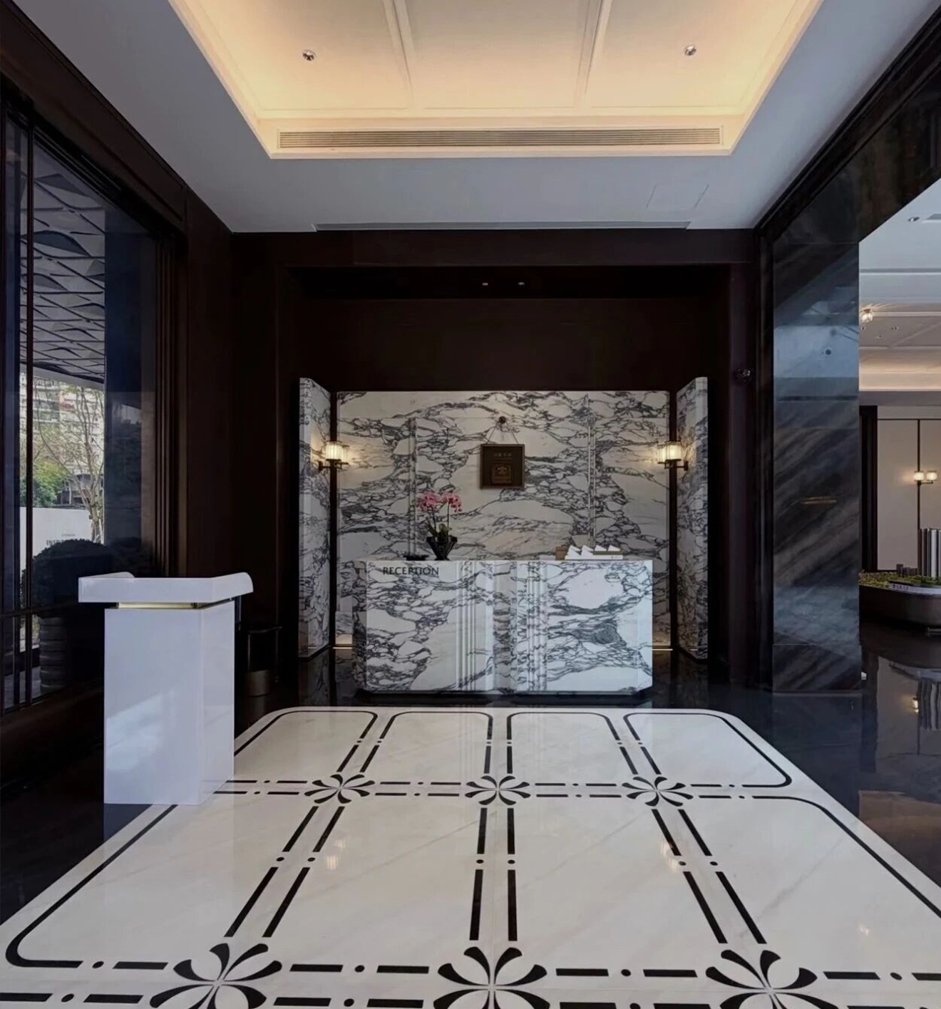 Arabescato Marble Reception Desk Project (3).jpg