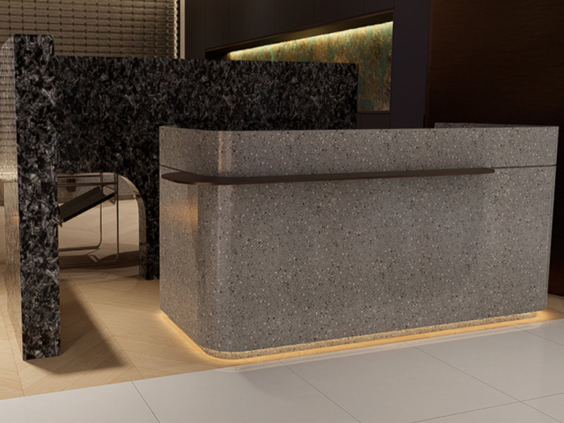 Artificial Terrazzo Lobby Reception Desk Project