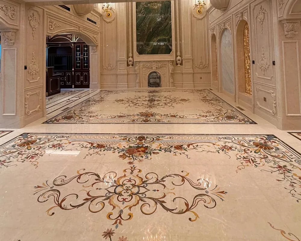Luxury Waterjet Marble Inlay Villa Project