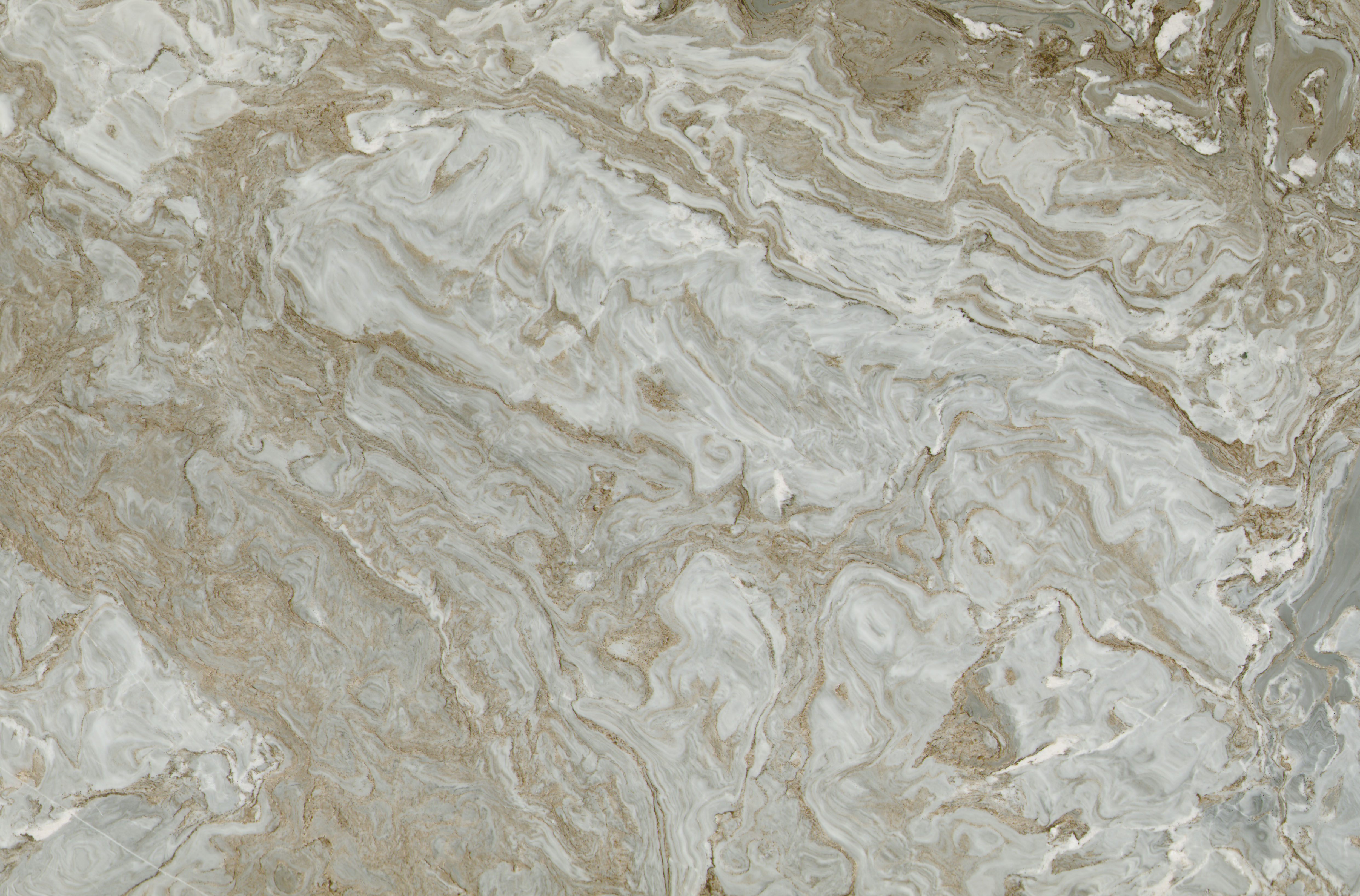 Avalanche White Brown Marble Slab