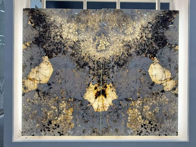 Bookmatched Translucent Patagonia Quartzite Slab