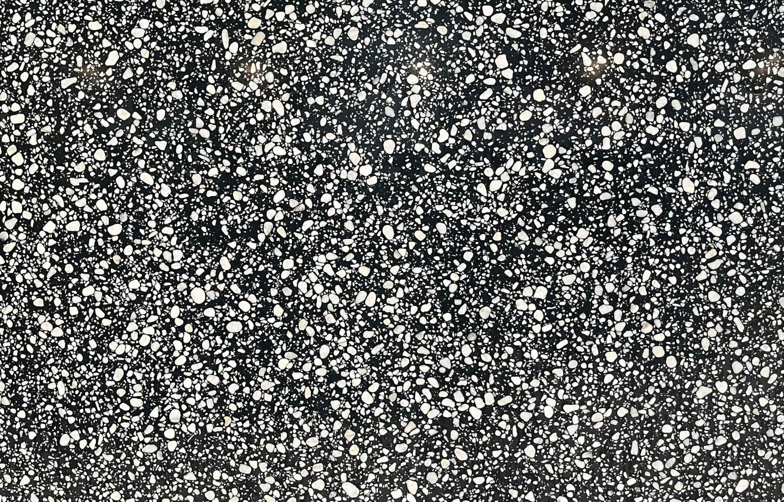 Black Inorganic Terrazzo with with White Particles