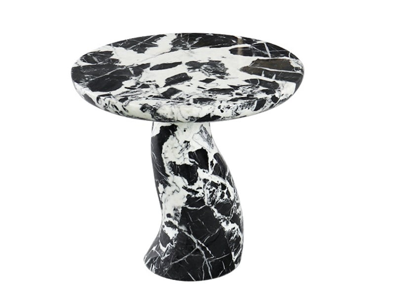 Napoleon Black Marble Side Table