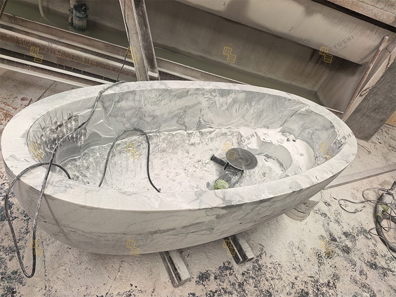 Custom Chinese Bulgari Marble Solid Bathtub Artisanal Hand-Grinding (1).jpg